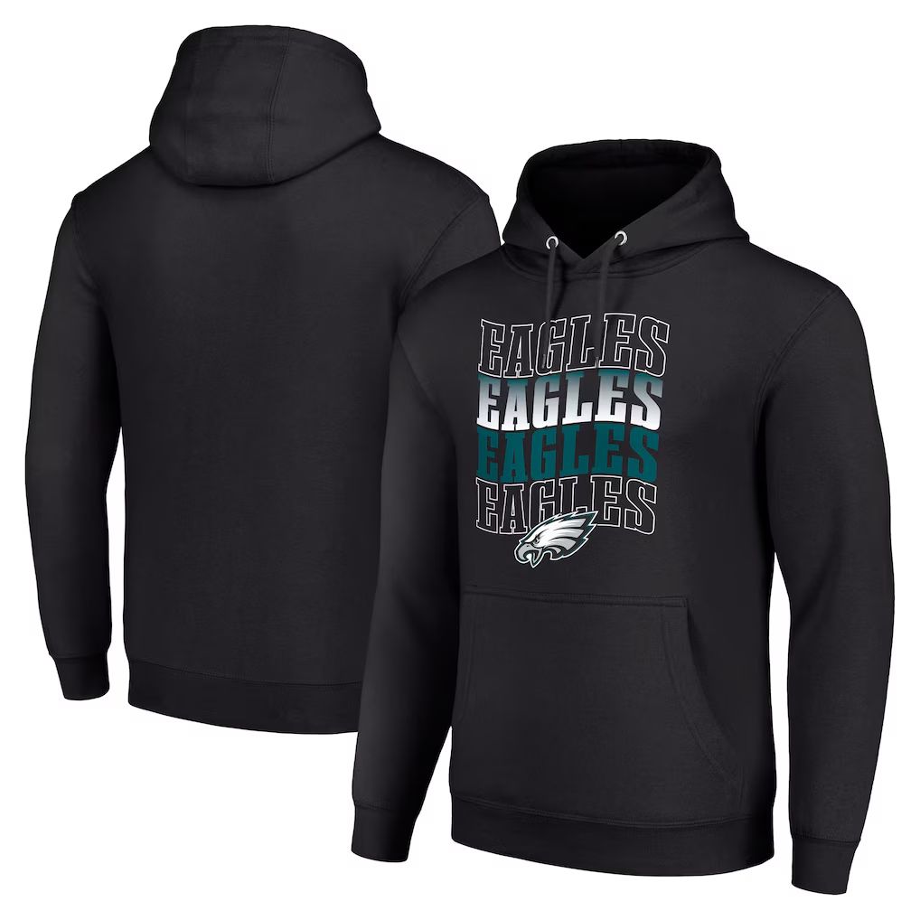 Men 2026 NFL Philadelphia Eagles black Hoodie hooded style 02